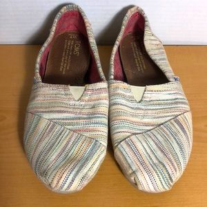 TOMS Classic Striped Slip-Ons